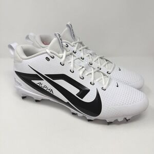 Nike Alpha Menace 4 Shark Football Cleats White Black FZ7703-101 Mens 16 NEW‎